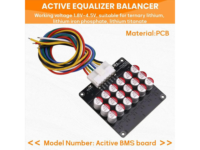 6S Active Equalizer Balancer Lifepo4 / Lipo/ LTO Equalization Capacitor Board