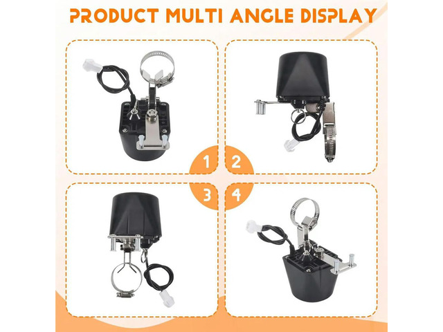Electric Automatic Gas Pipeline Manipulator Valve DN15 DN20 DN25 for Gas Water Alarm 12V Shutoff Cut Off Ball Valve(A)