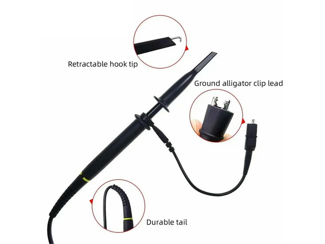 P4250 1pcs 250MHz 2KV High Voltage Oscilloscope Probe 100x Safety Insulated BNC Plug Universal Interface