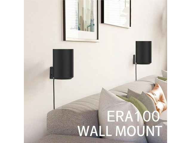 2Pcs Speaker Wall Mount Bracket for Sonos Era 100, Speaker Holder on the Wall Replacement Stand Bracket