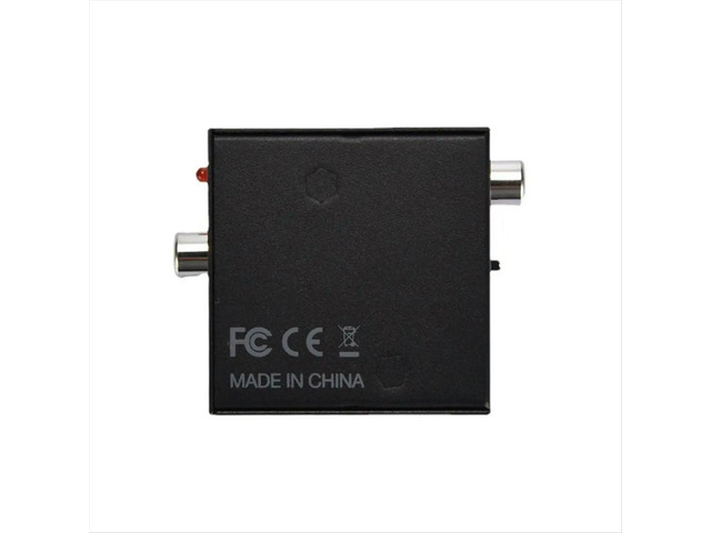 Coaxial Bi-Directional Audio Converter for Spdif Toslink to Coaxial Audio or Coaxial to Toslink Digital Audio Converter