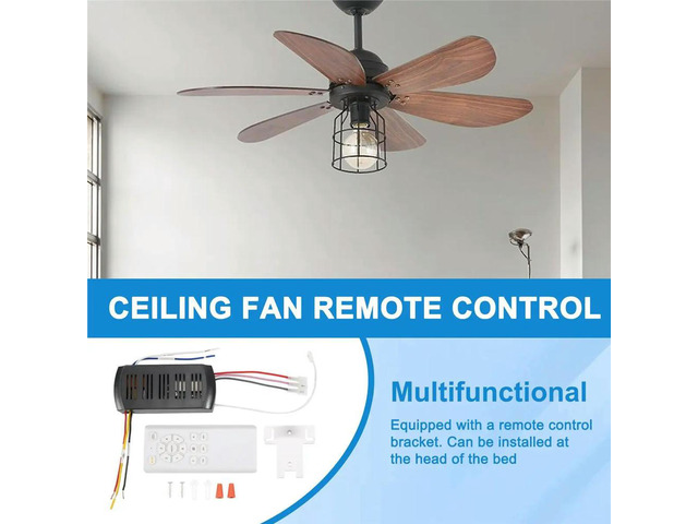 Frequency Conversion Ceiling Fan Remote Control Kit Light High Voltage 6-Speed Remote Receiver Controller