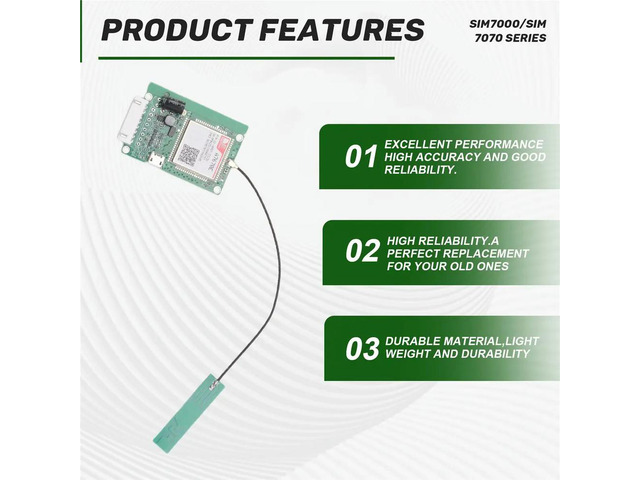 A7670E SIMCOM 4G LTE Cat1 Module Core Board with SIM Card Slot TTL UART 2G LTE-FDD B1/B3/B5/B7/B8/B20 GSM 900/1800MHz