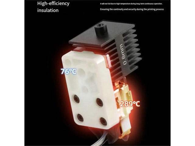 For A1/A1 Mini/H2D Right-End Upgrade Ceramic Zirconia Heating Block Base Hot End Heating Kit Printer Parts