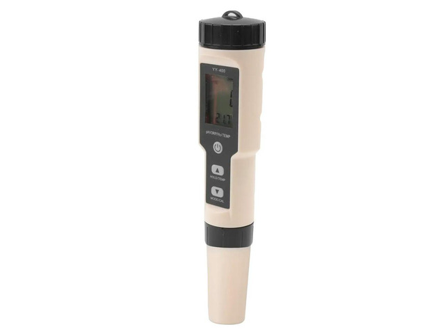 4 in 1 YY-400 PH/ORP/H2 & TEM Meter Digital Hydrogen Ion Concentration Tester for Aquarium, Swimming Pool, Backlight