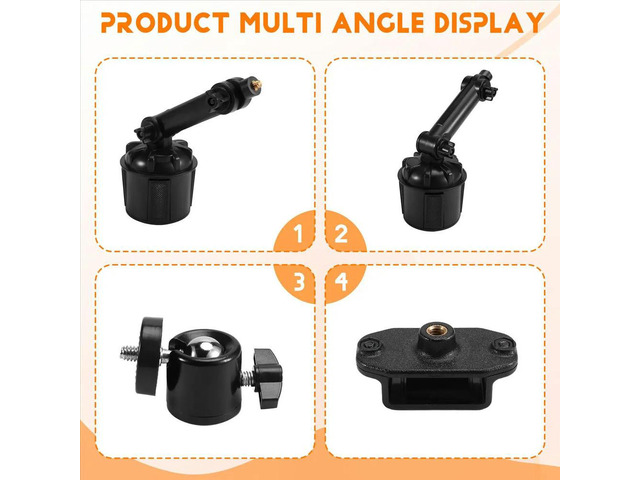 Adjustable Car Walkie Talkie Holder for UV5R Yaesu Auto Cup Mount Bracket Stand Two Way Radio Accessory
