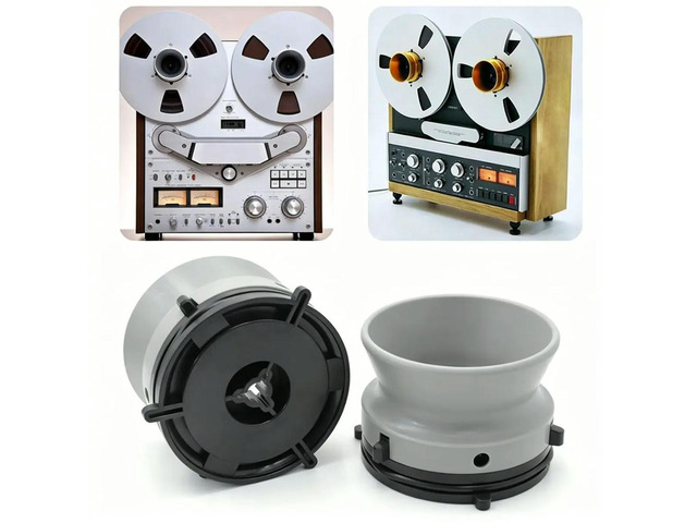 1pair 10 Inch Opener for Studer ReVox Plastics NAB Hub Adapter Universal Loading Device for B67 Akai Teac Etc Gray