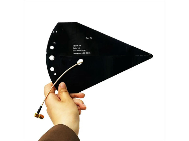 SL10 Antenna 50MHz-6GHz Log-Periodic Antenna High Gain Low Frequency Band Antenna