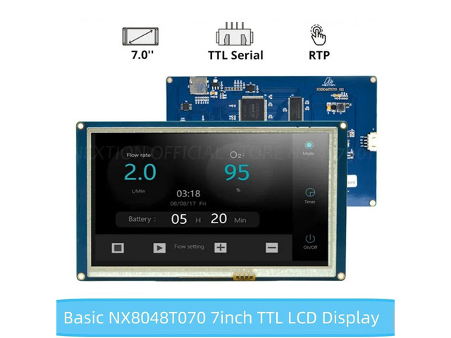 Nextion Display NX8048T070 - 7.0 HMI ligent Resistive Touch Panel Board USART TFT LCD Module Work With Raspberry Pi 2