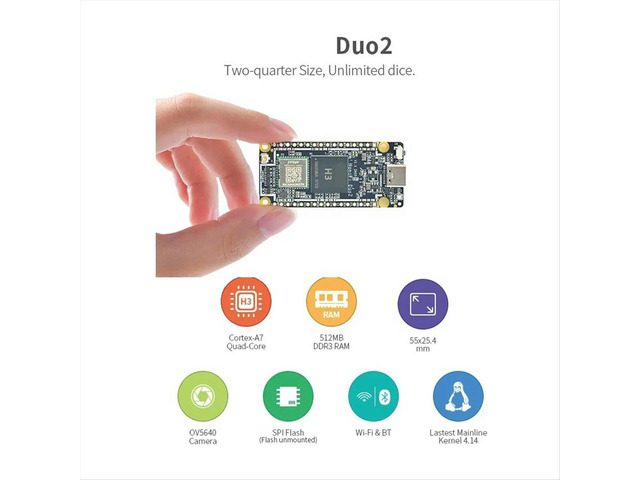 NanoPi DUO2 Development Board 512M RAM Allwinner H3 Cortex-A7 Bluetooth Module