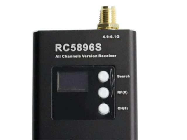 RC5896S Receiver 4.9-6.1GHz FPV Video Receiver 96 Frequency for Image Transmission High Sensitivity Wide Voltage