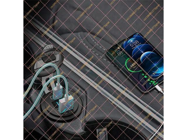 Waterproof 36W Quick Charge 3.0 Type C PD USB Outlet Replacement with Power Switch for SUV Car