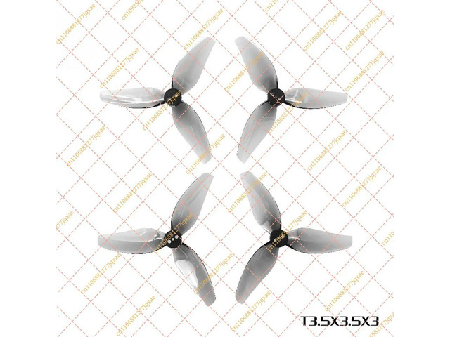 12 Pairs HQProp 3.5' 3-Blade PC Props - T3.5x3.5x3 Toothpick Propellers for FPV Freestyle (CW/CCW, 1.5mm Shaft)