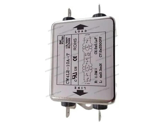Power EMI Filter CW4L2-10A-T Single Phase AC 115V / 250V 20A 50/60HZ