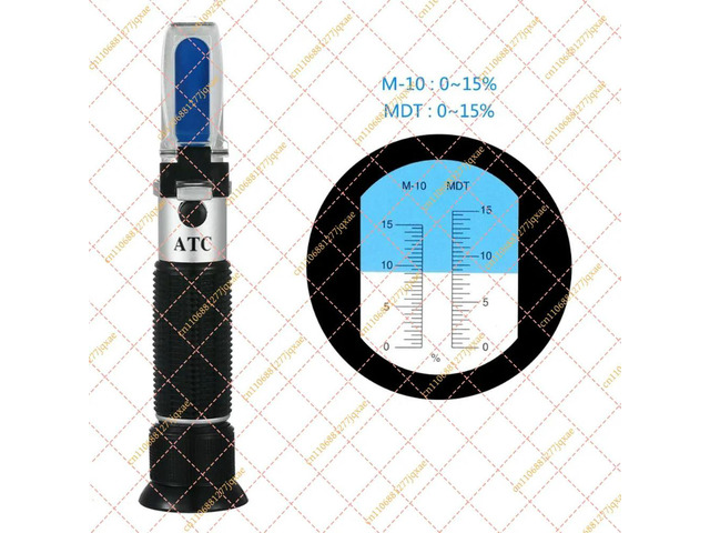 Handheld Refractometer 0-15% for Emuon Concentration Anti-rust Cutting Fluid Tester