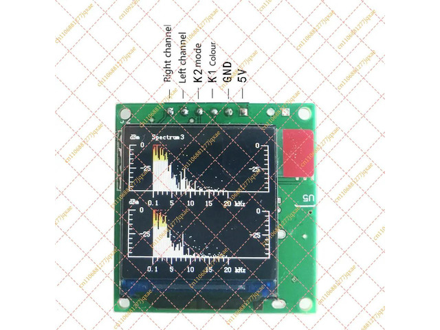 1.3 Inch TFT Music Spectrum Analyzer Display Module with Dynamic Balanced Output Screen