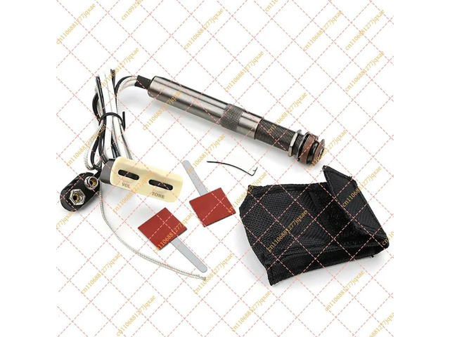 Acoustic Guitar Piezo Pickup Kit, Endpin Jack with Volume & Tone Controls