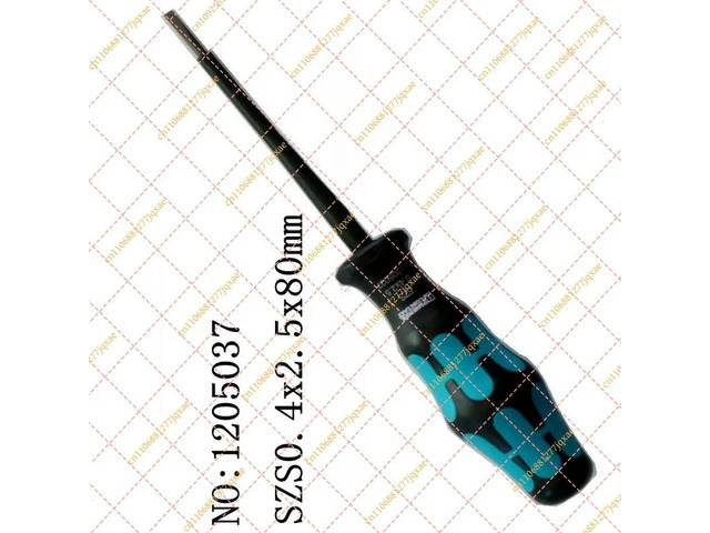 1PCS VDE Insulated Slotted Screwdriver 0.4x2.5x80mm Industrial Tool