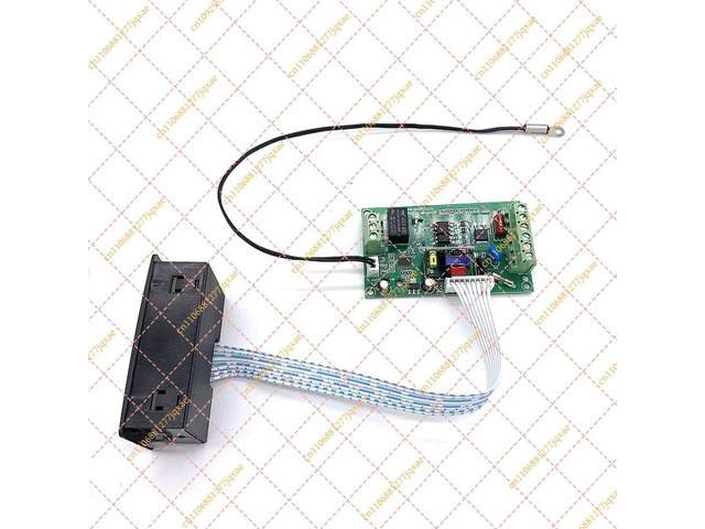 AC 110V/220V Motor Fan Speed Regulator with LED Digital Display, Temperature Control Voltage Switch