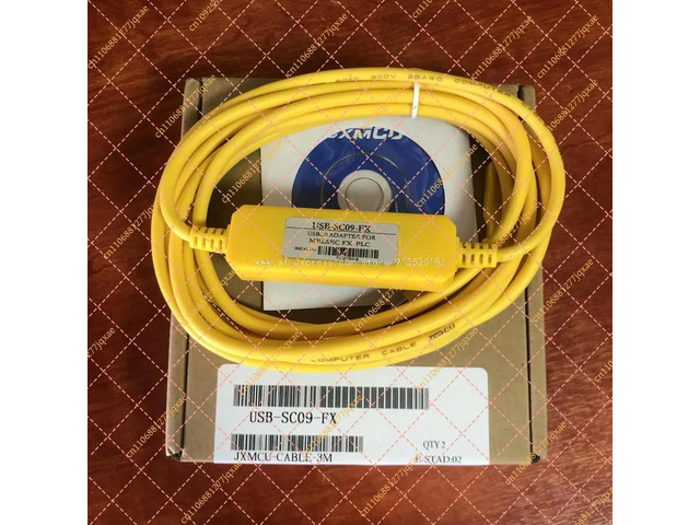 1pc USB-SC09-FX PLC Programming Cable - USB Data Link Cable for FX1S/FX1N/FX2N/FX3U Controllers
