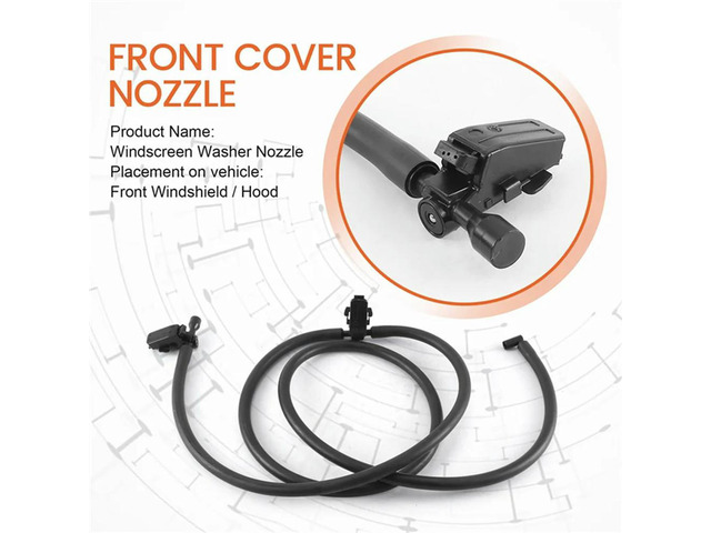 Windshield Washer Nozzle & Hose A1698600492 for Mercedes-Benz A-Class W169 (2004-2012) / B-Class W245 (2005-2011) Non-Heated