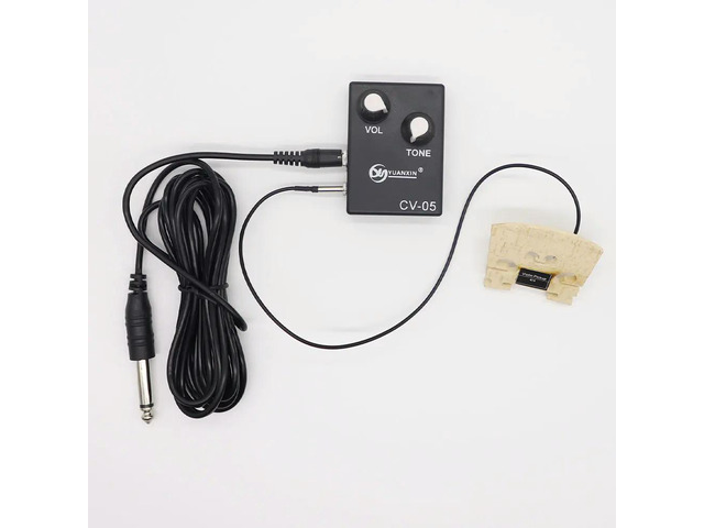 4/4 Violin Piezo Pickup System with Bridge, Volume & Tone Controls