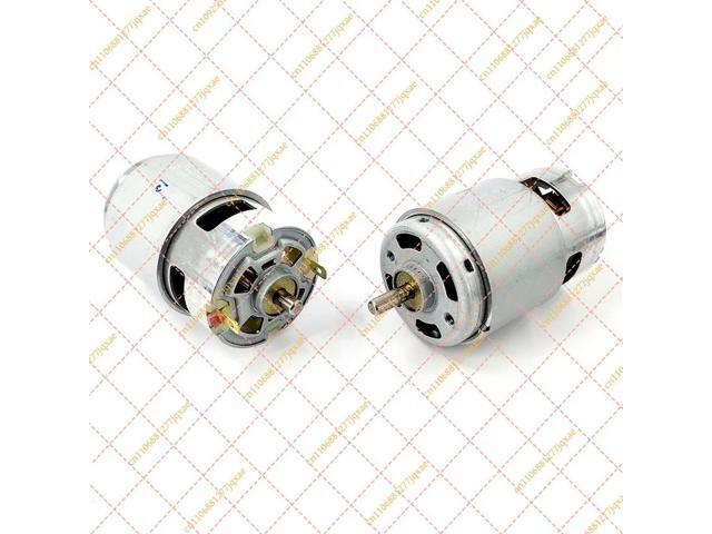 RS-775WC-4538 High Torque DC Motor 12V-24V 8600RPM, Dual Knurled Shaft for DIY Tools & Polishing