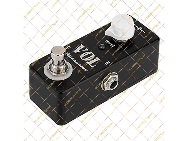 Mini Volume Attenuator Guitar Pedal, True Bypass l Shell Effect for Electric Guitar