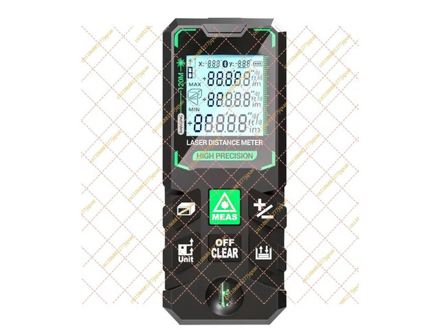 120M High Precision Green Light Laser Rangefinder, Outdoor Infrared Electronic Distance Measuring Ruler