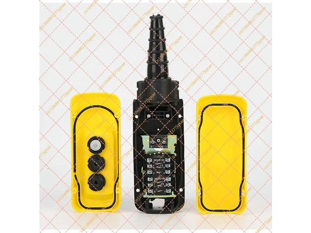 Waterproof Dual Speed 2-Button Pendant Control Handle for Electric Hoist Lifting Control