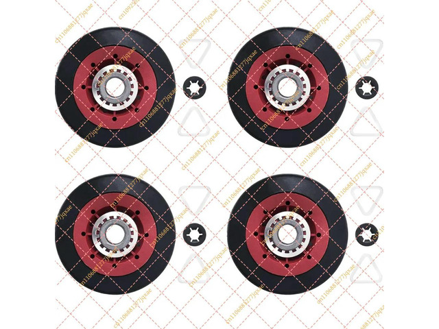 4PCS Dryer Drum Support Roller Kit - for Whirlpool, Maytag, Kenmore (Part# 8536974, W10314173, WPW10314173)
