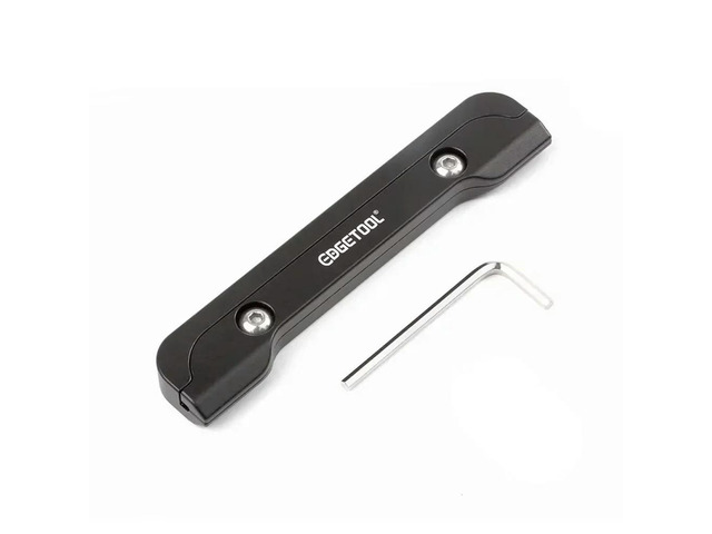 Aluminum Alloy Guitar Nut File Holder, Slotted Grinding Handle with Grip