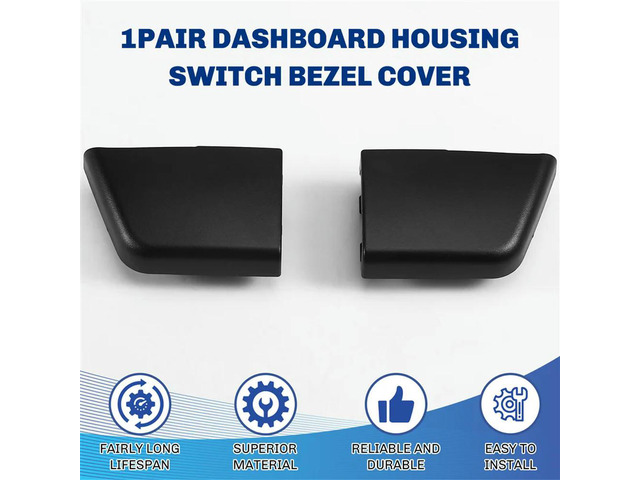 2Pcs Dashboard Switch Housings Replacement for VW Beetle 2006-2010 (1C0858100C / 1C0858099C)
