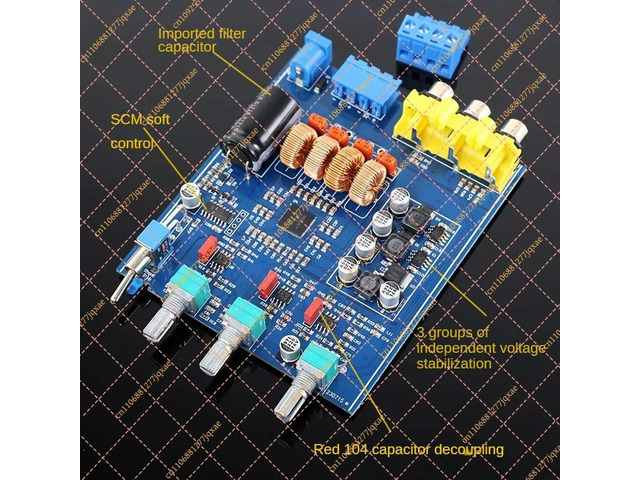 MA12070 Class D Stereo Amplifier Board, 2x80W HiFi Digital Amp Module with Bass & Treble Control