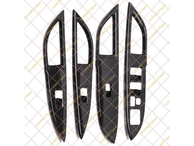 ABS Window Switch Button Cover Interior Armrest Trim for Mitsubishi Outlander 2013-2019