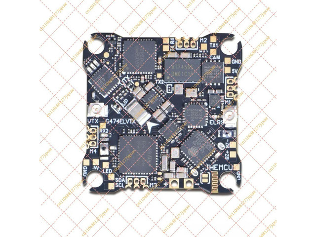for JHEMCU G474ELVTX STM32G474 FC, 5-in-1 AIO with Onboard ELRS & VTX, 1-2S Ultra-Lightweight for Tiny Whoop