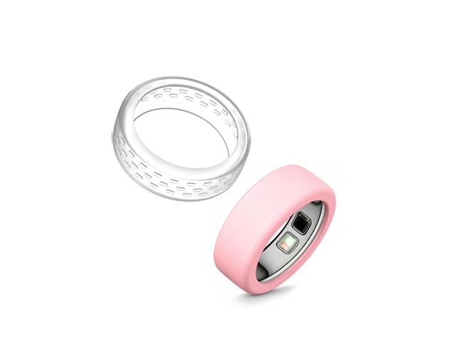 Silicone Ring Protector for Oura Ring 5, 2-Pack Soft Anti-Scratch Sleeve, Lightweight & Comfortable Smart Ring Covers
