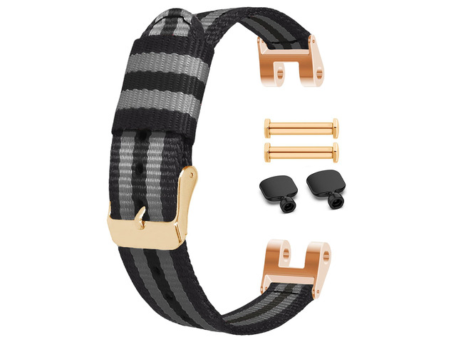 Bands Fit for Garmin Lily Bands Women with 2x Screws and Wrench Removal Tools, 14.2mm Width Soft Nylon Replacement Watch Straps Fit for Garmin LilY...