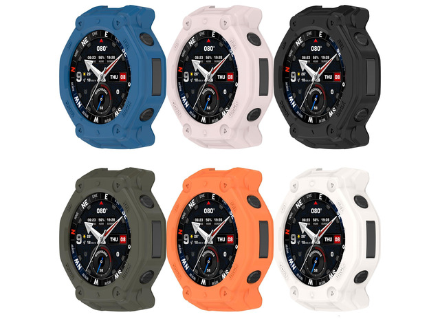 for Amazfit T-Rex 3 Pro 48mm Watch Case, Replacement TPU Sleeve Slim Sleeve Protector Armor Anti-Scratch Silicone Band Cover Case for Amazfit T-Rex...