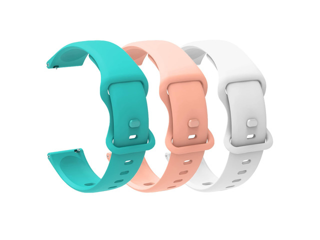 Compatible for FITVII Fitness Tracker Bands, 20mm, 22mm New Soft Silicone Sport Replacement Straps Compatible for FITVII HM57, HM78, HM68, HM21,...