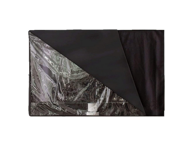 Outdoor TV Cover Waterproof with Visible Transparent Film Heavy duty TV Cover Box Black Heat Resistant Weatherproof Dustproof Anti UV Patio Outside...