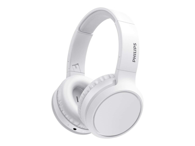 Trucker Bluetooth Headset, Wireless Headset with Noise-Canceling Microphone, 2-in-One Convertible Mono & Stereo Design Headphone (White)