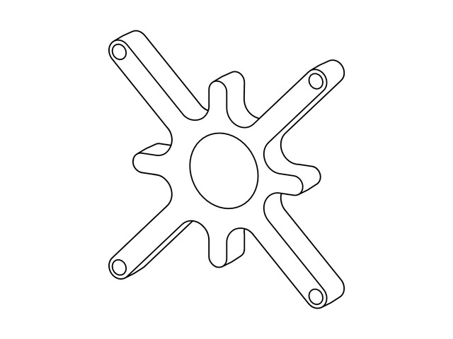 VESA Spacer Kit for Recessed Display Interfaces Add-on for VESA Monitor Arms
