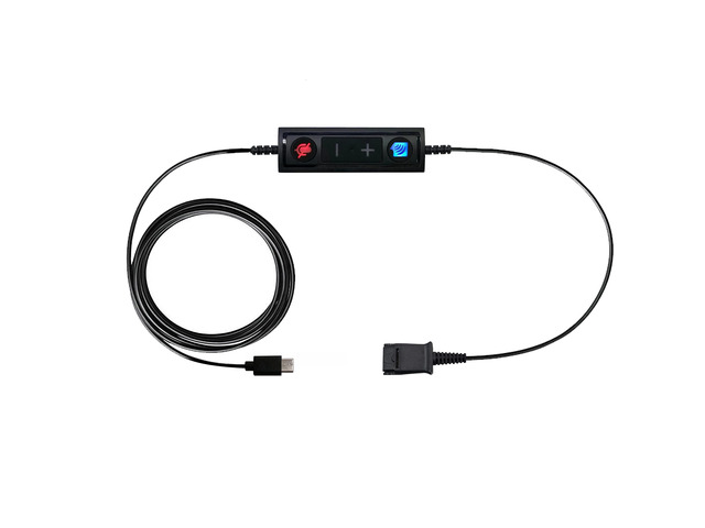 USB-C to QD Adapter Cable Compatible with Any, Plantronics or Poly Headset with a Quick Disconnect (QD) - Includes in Line Volume Control and Mute...