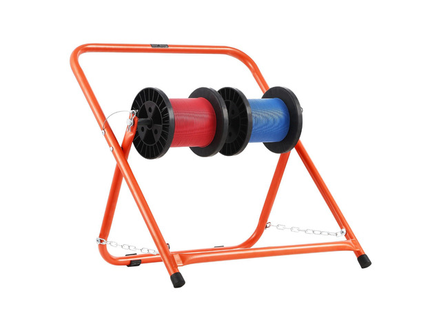 Cable Caddy, Heavy Duty Steel Frame, Spool Holder for Electrical Wires, Portable Wire Dispenser for Up to 20 in Diameter Spools, 100 lbs Capacity...