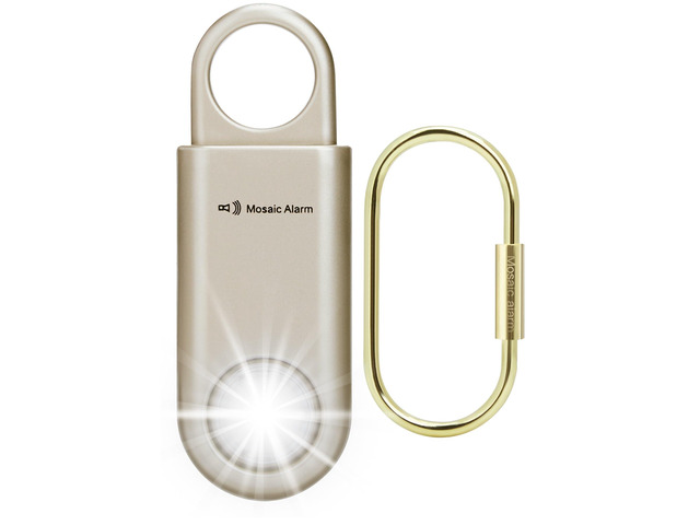 135dB Rechargeable Personal Safety Alarm Strobe Light Flashlight Keychain Siren for Women, Girls, College, School Students Emergency SOS Alerts...