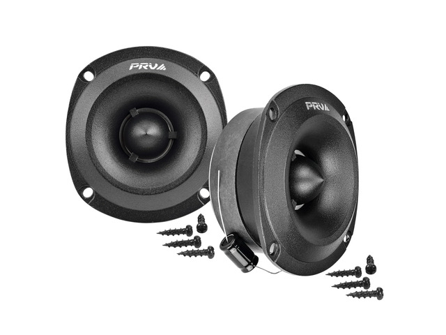 Super Tweeters for Car Audio, 3.5 Inch Bullet Tweeter Pair 240 Watts, PRV TW350Ti-4 Slim Titanium PRO Shallow Tweeters Speakers 4 Ohm - Ultra Slim...