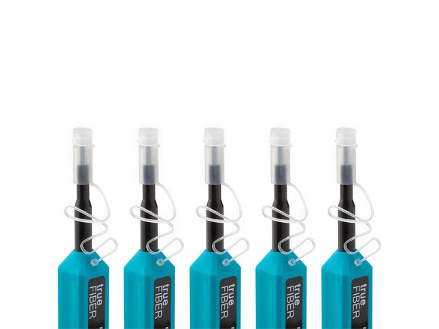 Fiber Optic Dual Position Pen Click Cleaner, SC/ST/FC, 800+ Cleans, UPC/APC Connector Ferrules, 2.50mm, 5 Pack