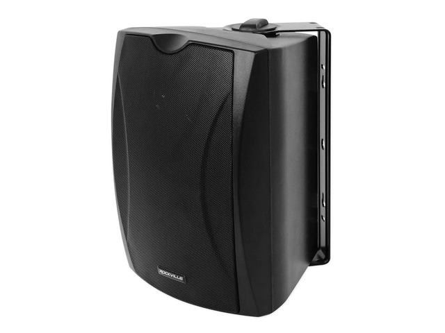 WET-6B Black 6.5' 70V Indoor/Outdoor Commercial Wall Speaker IP55 Rated, 50W RMS at 8 Ohm, 70V/100V Compatible, Adjustable Tap Settings, Wall...