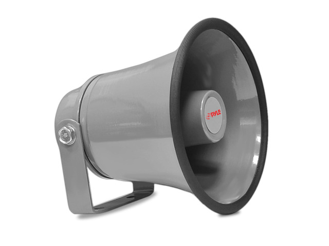 Indoor / Outdoor PA Horn Speaker - 8.1 Portable PA Speaker with 8 Ohms Impedance and 50 Watts Peak Power - Mounting Bracket and Hardware Included